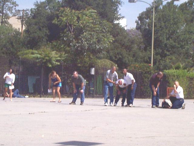 Victims being assembled in Quarantine
