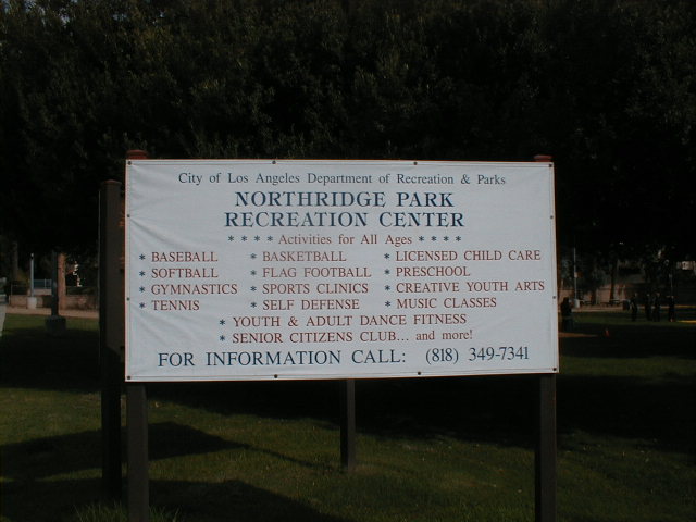 Park Identification Sign