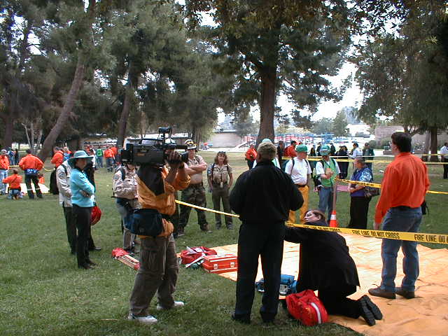 Immediate Treatment Area, Taped by KCAL 9 News