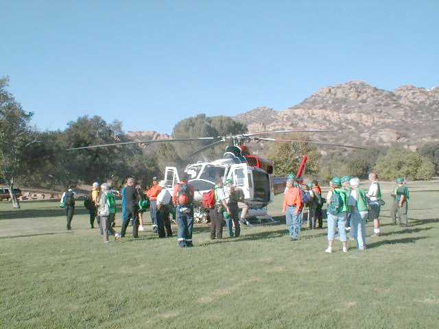 Helicopter Surrounded by Us, Left View