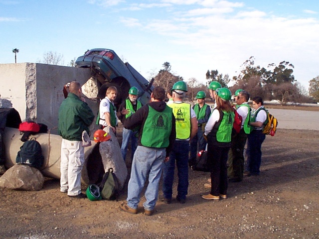 CERT gathers before the rescue