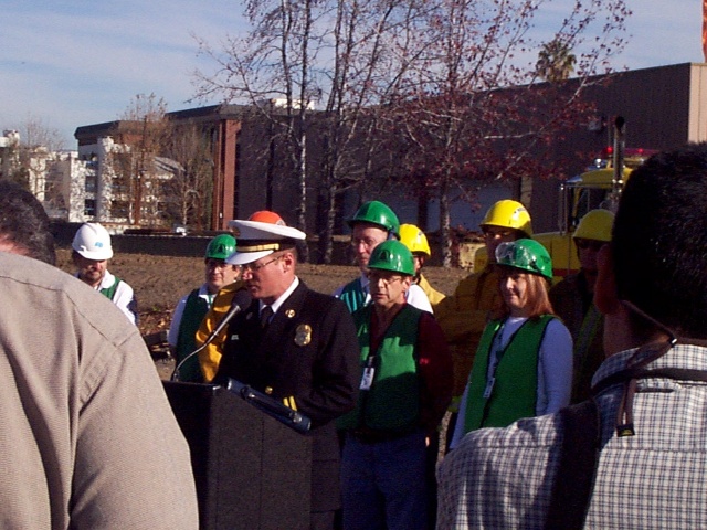 Battalion Chief Robert Willcox with CERT