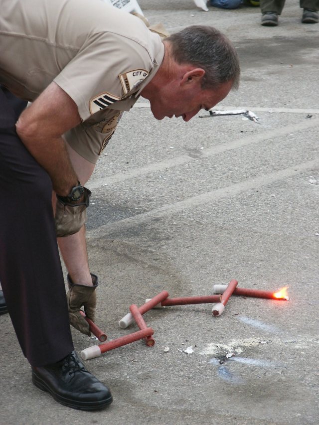Have one flare light others.
