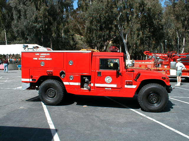 Humvee-based fire truck