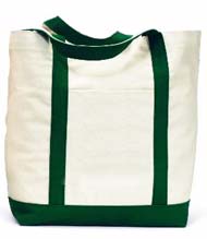 1257 Canvas Tote Bag-forest green